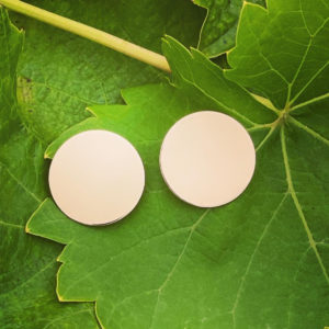 Yellow Gold Large Circle Studs