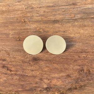 Yellow Gold Small Circle Studs