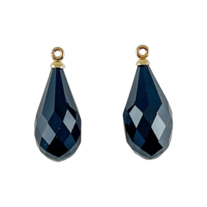 Onyx Facetted Pear Droplets