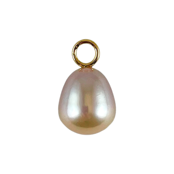 Rosy pearl droplet pendant - Image 3