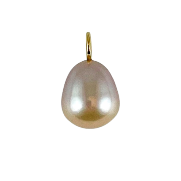 Rosy pearl droplet pendant - Image 4