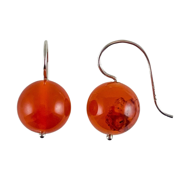 Chalcedony glider earrings