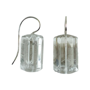 Chunky mountain crystal glider earrings