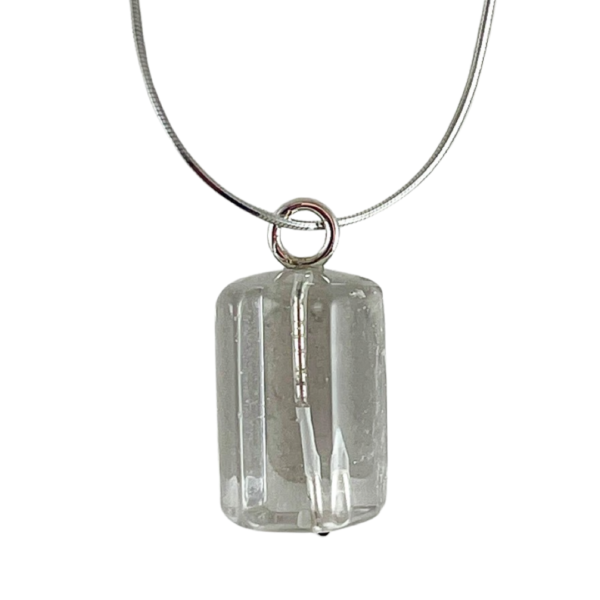 Mountain crystal droplet pendant - Image 2