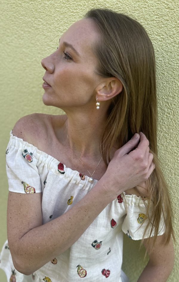 Aquila Peach Glider Earrings - Image 3
