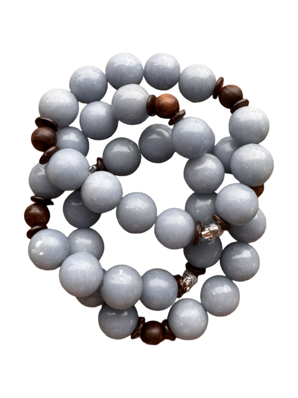 Angelica Angelite Stretch Stacker Bracelet - Image 3