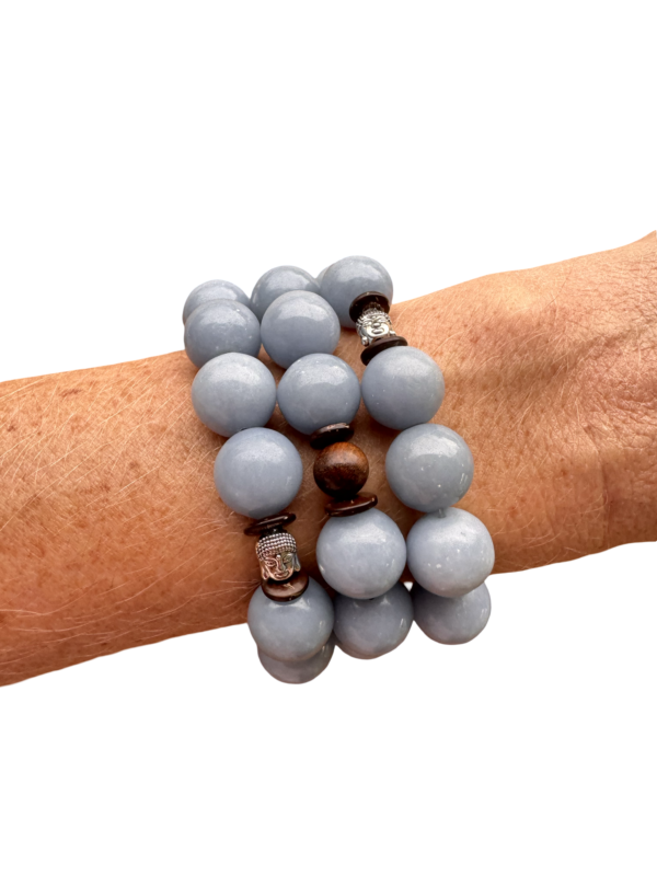 Angelica Angelite Stretch Stacker Bracelet - Image 2