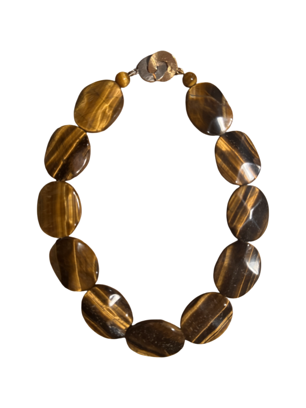 Tilly Tiger Eye Oval Cut Necklace - Image 2