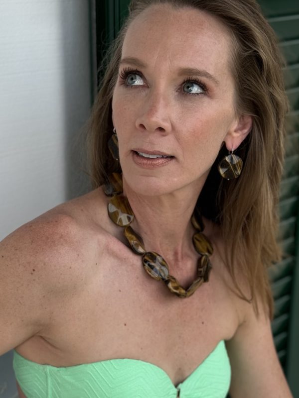 Tilly Tiger Eye Oval Cut Necklace - Image 3