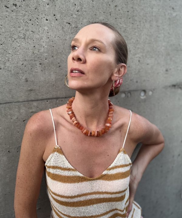 Aly Chalcedony Baroque Cut Necklace - Image 2